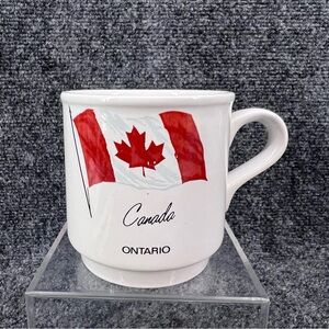 Ontario Canada Bilton’s England Mug Provincial Shield Canadian Flag Painted